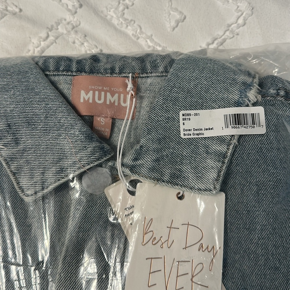 Show Me Your Mumu Dover Denim Jacket - Bride Graphic - Picture 6 of 6